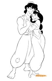 Print out disney cartoon aladdin and princess jasmine coloring pages for kids. Baju Bengantin 2013 View 24 Printable Jasmine Aladdin Coloring Pages