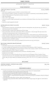 This innovative certification is designed. Compliance Project Manager Resume Sample Mintresume