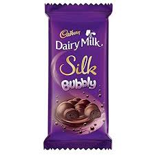 cadbury dairy milk silk bubbly chocolate bar 50 g