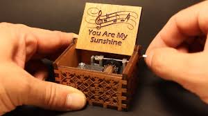 Youtang vintage carved wood 15 note mechanism musical box handcrank music box gift. You Are My Sunshine Music Box Invenio Crafts Youtube