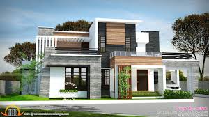 2729 Sq Ft 4 Bedroom Flat Roof Modern House Kerala House Design Rooftop Design House Design Trends
