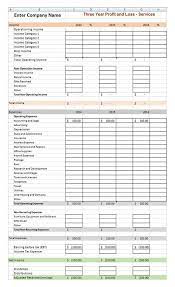 Profit And Loss Statement Template Goods Services Excel Profit And Loss Statement Statement Template Spreadsheet Template
