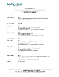 As the operator of malaysia's nsw for trade facilitation, dagang net is looking forward to making a significant impact in the implementation of the asw. Fillable Online Tentative Program Halal Awareness And Halal Fax Email Print Pdffiller