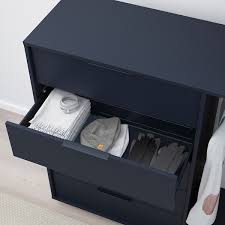 Most of our beds are combined with storage furniture of the same series. Nordmela Chest Of Drawers With Clothes Rail Black Blue 46 7 8x46 1 2 Ikea