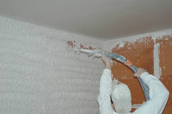 Chambre plâtre lissé blanc — appartement Casablanca