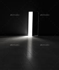Open Door To Dark Room With Bright Light Light In The Dark Dark Room Bright Front Doors