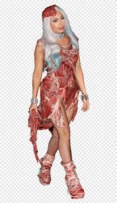 Remember when lady gaga wore a dress made of raw meat? Lady Gaga S Meat Dress Flesh Costume Meat Png Pngegg