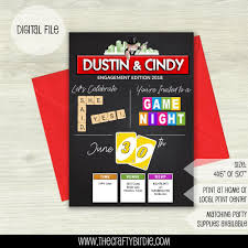 Check spelling or type a new query. Game Night Invitation She Said Yes Bridal Shower Game Night Etsy In 2021 Game Night Board Game Wedding Bridal Shower Games