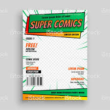 Comic Book Cover Layout Template Comic Book Template Book Cover Page Design Book Cover Template