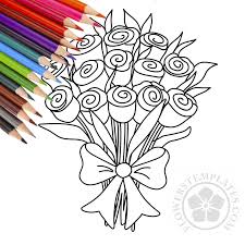 In sixth grade i even won a drawing contest to be on the cover of our yearbook. Rose Bouquet Coloring Page Flowers Templates