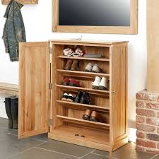 Second Hand Oak Shoe Storage Cabinet In Ireland
