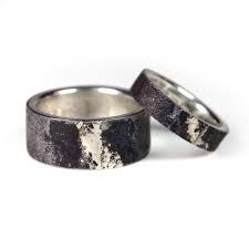 Iron And Silver Wedding Ring With White Golden By Robguldsmed 940 00 Wedding Rings Unique Silver Wedding Rings Mens Wedding Rings