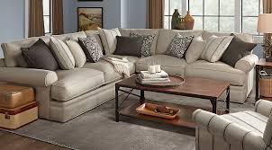 Picture Of Cindy Crawford Home Lincoln Square Beige 3 Pc Sectional From Furniture Living Room Sectional Living Room Sets Rooms To Go Furniture