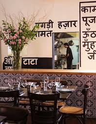 Horn Please A Playful Indian Canteen In Melbourne Remodelista Indian Cafe Restaurant Interior Design Restaurant Decor