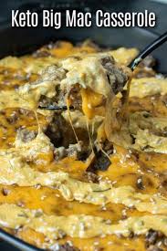 This Keto Big Mac Casserole Is An Easy Low Carb Dinner Recipe Made With Ground Beef Cheese A In 2020 Beef Casserole Recipes Keto Recipes Easy Low Carb Dinner Recipes