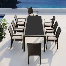 Funme small round bistro table, outdoor patio dining table, glass top balcony table with tempered glass tabletop for poolside, garden, living room (black) $70.99 $ 70. China 1 Table 8 Seater Collapsible Outdoor Furniture Pe Rattan Dining Room Furniture Z570 China Dining Table And Chair Outdoor Furniture Sets