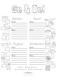 Kids Youth Program Printable Youth Programs Lds Kids Goals Printable