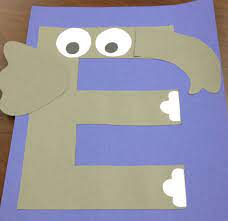 E For Elephant Craft Letter E Craft Alphabet Activities Preschool Alphabet Preschool