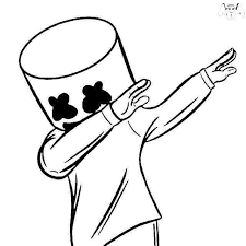 Dj Marshmello Coloring Pages Easy Drawings Pencil Art Drawings Cool Art Drawings