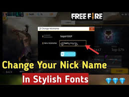 Some guild leaders prefer to have a simple and straightforward name, while others favour having creative names with symbols and fonts. How To Change Free Fire Nick Name In Stylish Fonts How To Change Name In Free Fire Free Fire Youtube