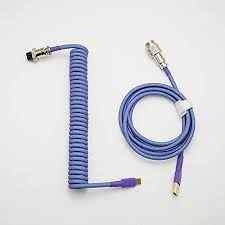 Maybe you would like to learn more about one of these? Amazon Com Custom Coiled Type C Usb Cable For Mechanical Keyboard Handwork Braided Xlr Connector Spiral Paracord 100cm Version Blue Purple Electronics