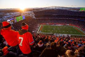 Broncos stadium at mile high, mural in concourse, photo by michael davis, stadium journey. The Hazards Of Mile High Stadium Canal Street Chronicles