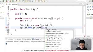 To access the static class and it's method use the following synatx: Static In Java How To Use The Static Keyword Youtube