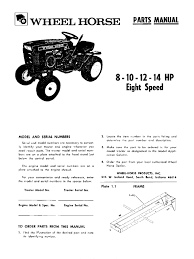 It will be a restoration project. Business Industrial Heavy Equipment Manuals Books Wheel Horse Lawn Mower C 175 Twin 8 Speed C145 C 125 C 105 C85 Parts Manual