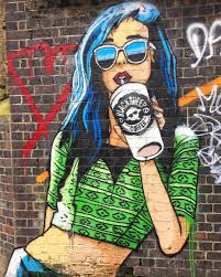Lovely Advertising For Coffeeshop Graffiti Art Street