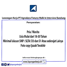 Raya cimareme 131, padalarang, kab. Pt Agrodana Futures Walk In Interview Bandung Job Vacancies Steemit