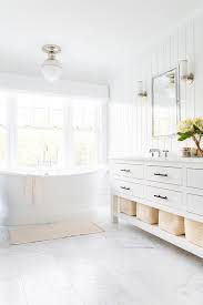 Carrara white 6 x 12 marble field tile is perfect for your next bathroom or kitchen remodel. Honed Marble Floor Tiles With Vintage Bathtub Transitional Bathroom