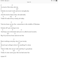 Big City Merle Haggard Guitar Chords And Lyrics Music Chords Guitar Songs