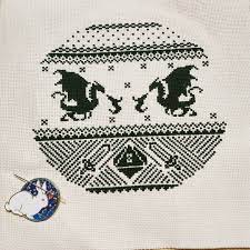 Also known as i love … Fo Dungeons And Dragons Ugly Sweater Crossstitch