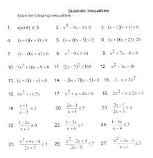 Print our sixth grade (grade 6) worksheets and activities, or administer them as online tests. Imath Grade 11 Exercises Re Solving Quadratic Inequalities