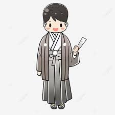 Cute Cartoon Kimono Man Holding A Fan, Japanese Style, Portrait, Classical  Style PNG Transparent Clipart Image and PSD File for Free Download