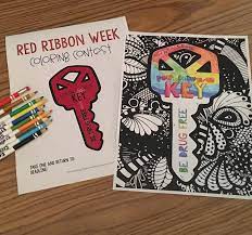 But there's no need to wait until october! Red Ribbon Week Activities Free Printable Coloring Contest The Counseling Teacher