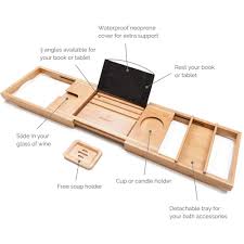 Find the latest trends, styles and deals with free shipping available! Bath Caddy Tray For Tub Luxury Bubble Baths Monsuri