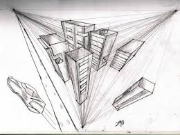 Birds Eye View Drawing Of Buildings Image Result For 3 Point Perspective Buildings Perspective Drawing Perspective Sketch Perspective Art
