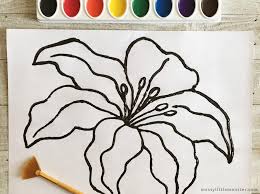 Exploring via painting in the cases of nassos daphnis, frank stella, kenneth noland, al held, ellsworth kelly, robert ryman and others; Georgia O Keeffe Inspired Flower Painting For Kids Messy Little Monster