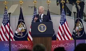 Bush gave one of the most memorable speeches at the islamic center of washington, d.c., on sept. Us Democracy Faces A Momentous Threat Says Joe Biden But Is He Up For The Fight Us Voting Rights The Guardian