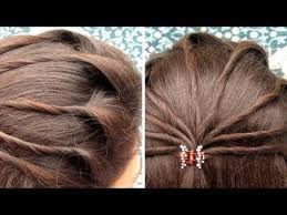 How To Side Puff With Trick And Ponytail Hairstyle Easy Side Puff For Medium Long Hair Medium Hair Styles Party Hairstyles Cute Hairstyles For Medium Hair