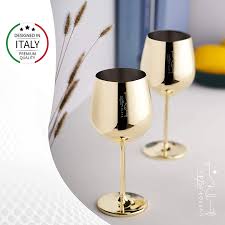Check spelling or type a new query. Buy Stemmed Stainless Steel Wine Glasses 18 Oz Unbreakable Goblets For Outdoor Pool Party Anniversary And Wedding Toasting Elegant Gold Drinkware For Champagne And Cocktails Set Of 2 Hellip Online In