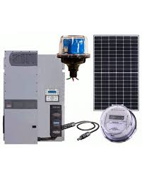 Off Grid Solar Power Kit With 3840 Watt Of Panels And 4000 Watt 48vdc 120 240vac Inverter Charger Solar Power Kits Solar Energy Panels Solar Panels