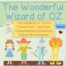 Enjoy The Wonderful Wizard Of Oz With Your Class While Learning About L Frank Baum And Reviewing The Ele The Wonderful Wizard Of Oz Novel Studies Wizard Of Oz