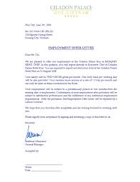 Employment letter template malaysia job acceptance 6 free word sample employment offer letter as well appointment singapore with sample offer letter for housemaid employment malaysia format Employee Offer Letter Celadon Bandquet Head Chef Do Van Chi Hue Employee Relations