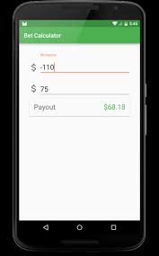 From casino card games like slots & blackjack to betting on our sportsbook that includes the nfl, ncaa football and mlb, twinspires is your best bet for playing your favorite online casino games and wagering on the biggest events in the world of sports! Bet Calculator For Android Apk Download