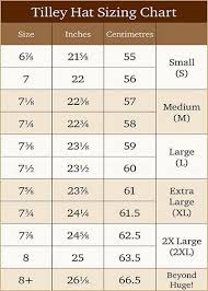 Tilley Hat Sizing Chart Crochet Hats Hat Sizes Hats