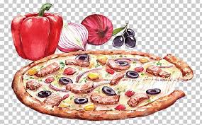 Pizza Italian Cuisine Drawing Watercolor Painting Png Cartoon Pizza Chili Cuisine Dish European Food In 2020 Food Illustrations Watercolor Food Food