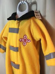 Details About Old Navy Fireman Costume Yellow Black Fleece Boy 6 12 Months Halloween Nwt