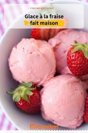 Glace Aux Fraises Recette Recette Glace Fraise Glace A La Fraise Recette Glace